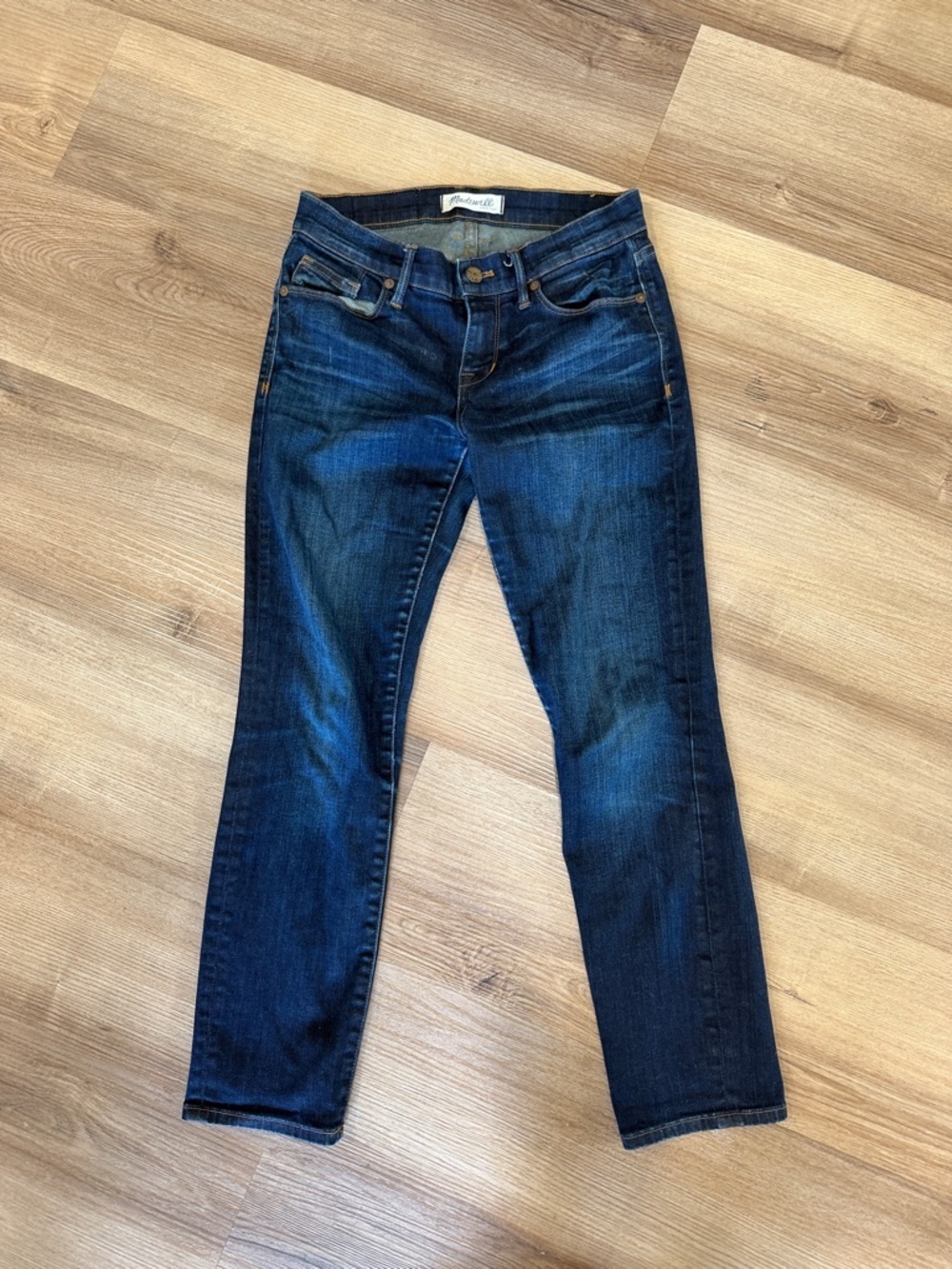 Madewell Low Rise Skinny Straight Leg Jean Dark Wash Size 25